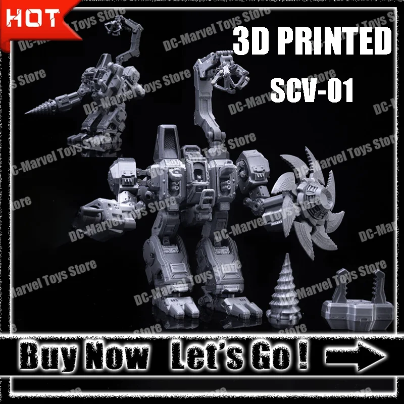 【Presale】New 3d Printed Scv-01 Mechwarrior Project Multi-Jointed Action Shapeshift Toy Figures Accessories Customized Gifts Toys