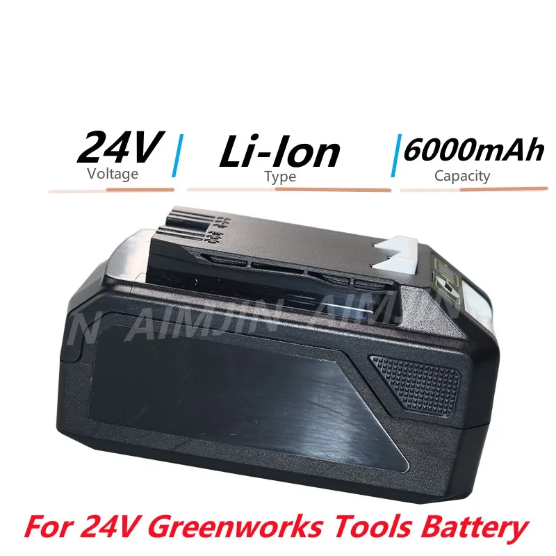 

24V 6000mAH For Greenworks Lithium Ion Battery (For Greenworks Battery) The original product is 100% brand new