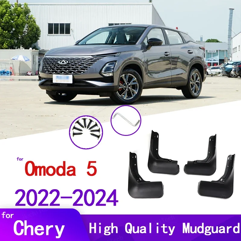 Schmutzfänger, Spritzschutz, Schmutzfänger vorne und hinten, Kotflügel, Schmutzfänger für Chery Chirey Omoda 5 C5 Chery FX Fownix FX 2022–2024