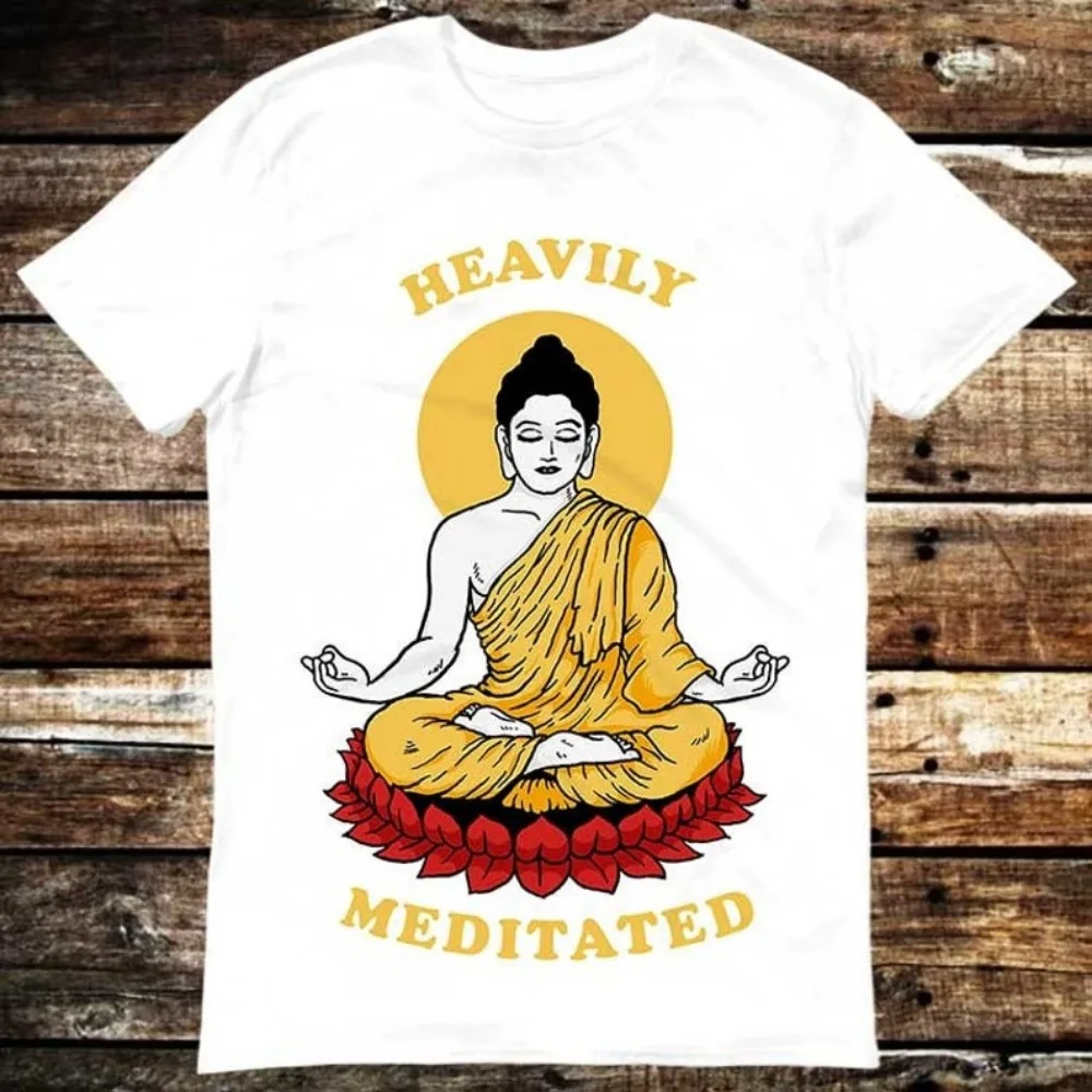 تي شيرت Zen Yoga OM GYM تي شيرت هدية ميمي تي شيرت مضحك تي شيرت عتيق نمط جمالي للجنسين سترة نسائية للجنسين #1