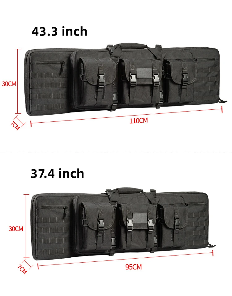 110cm Tactical Gear Long Gun Bag Triple Fishing Gear Bag Hunting Gun Airsoft Moore Sniper Rifle Scope Holster