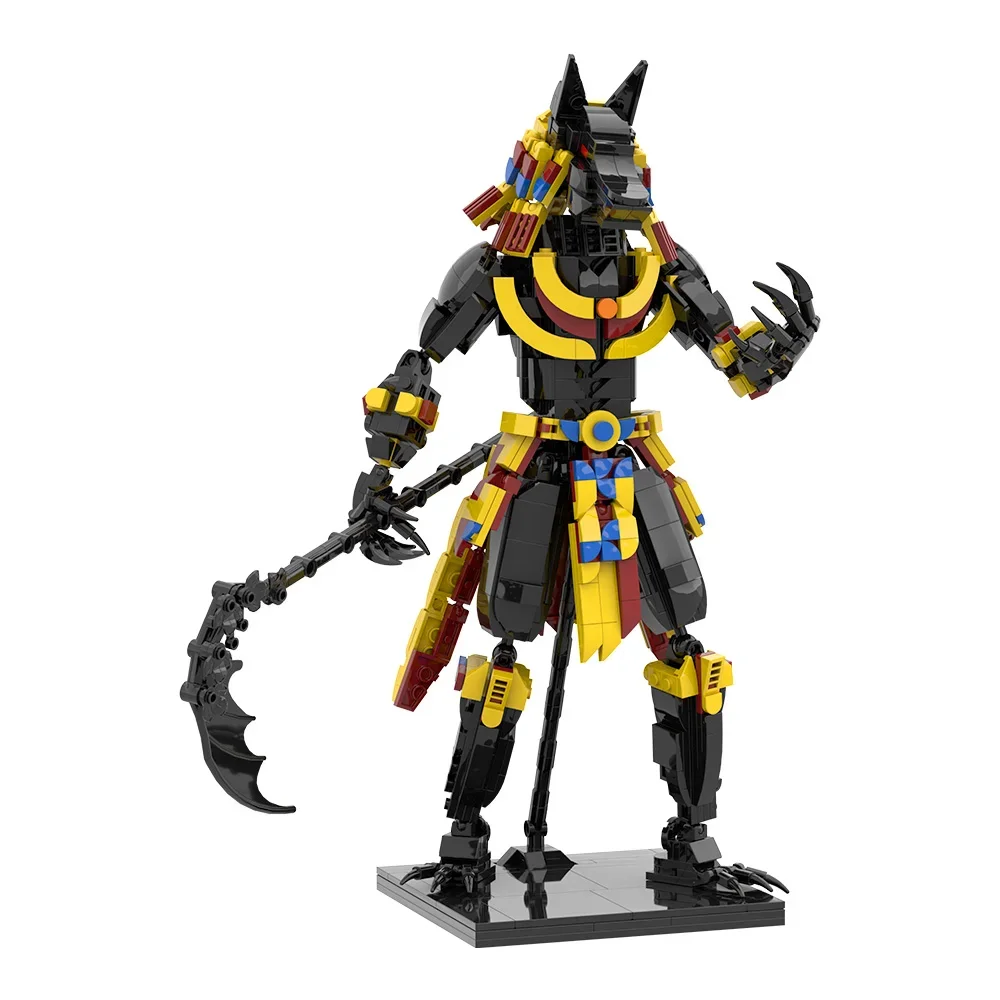 MOC Desert Grim Reaper Anubis Building Blocks Model Egyptian Pharaoh Anubis Figure Bricks DIY Assembly Toys Adult Birthday Gifts