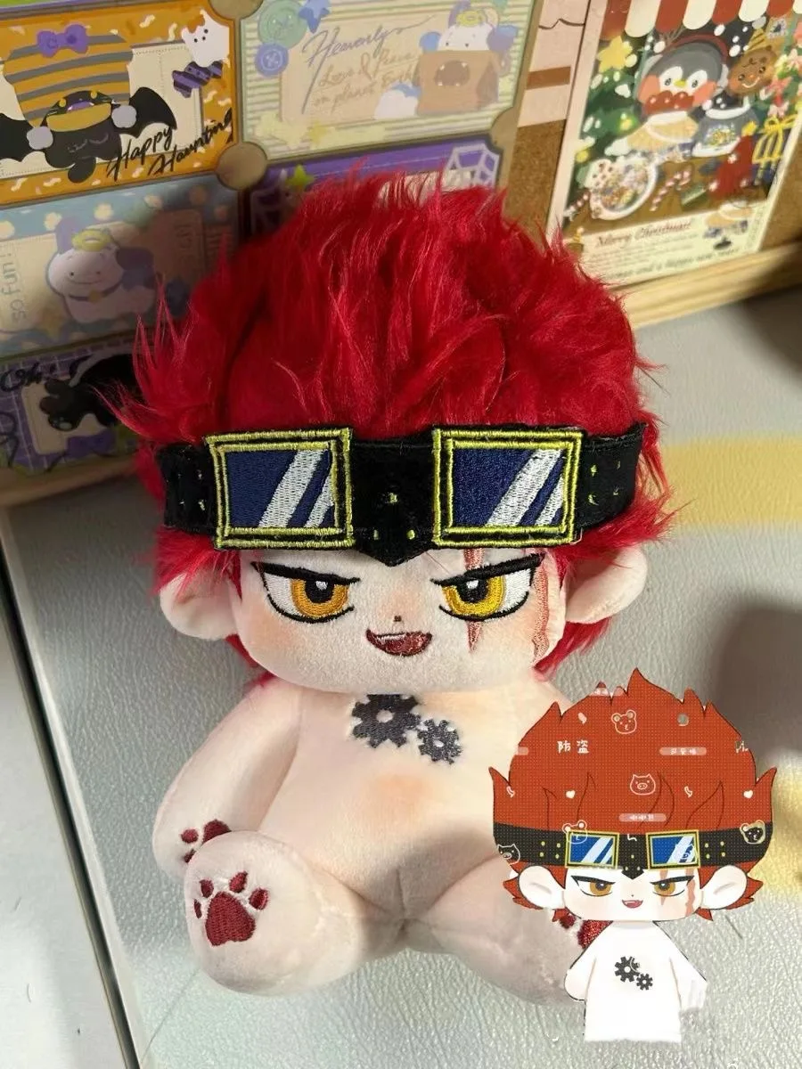 20cm Anime Attribute Eustass Kid Cosplay Handsome Boy Figure Plush Doll Cotton Body Dress Up Clothes Outfit Stuffed Toys Gift