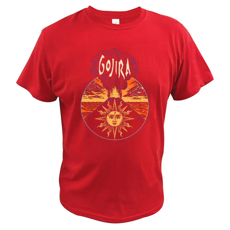 Gojira Band T Shirt Magma Classic Album Death Metal Rock Essential Casual Tee Tops EU Size 100% Cotton EU Size Homme Camiseta