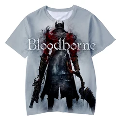 Summer Bloodborne T-Shirts Game 3D Print Streetwear Men Women Casual Fashion Oversized T Shirt Harajuku Kids Tees Tops Clothing