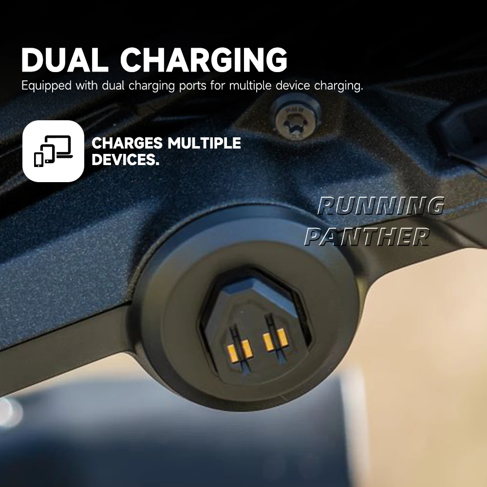 Double prise de courant USB pour moto BMW R1300GS R1300 GS 2023 2024 2025, prise de Charge rapide avec support de couvercle