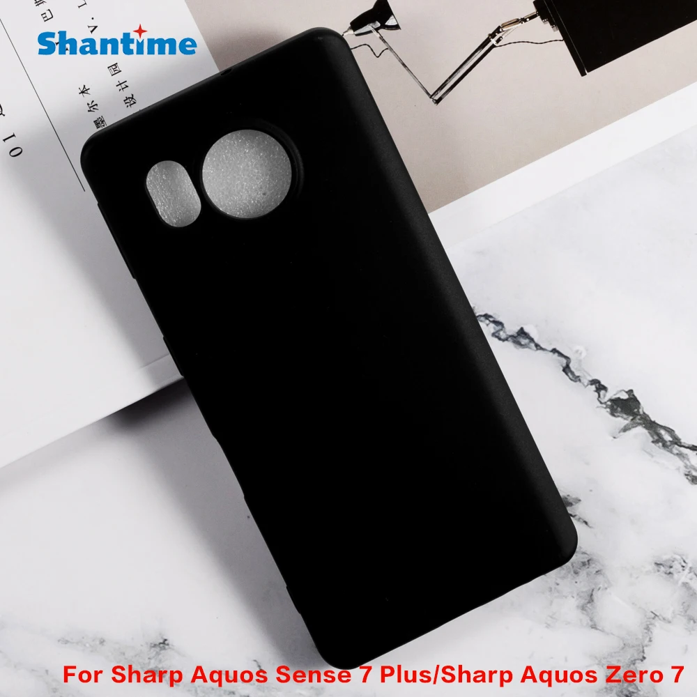 For Sharp Aquos Sense 7 Plus Gel Pudding Silicone Phone Protective Back Shell For Sharp Aquos Zero 7 Soft TPU Case