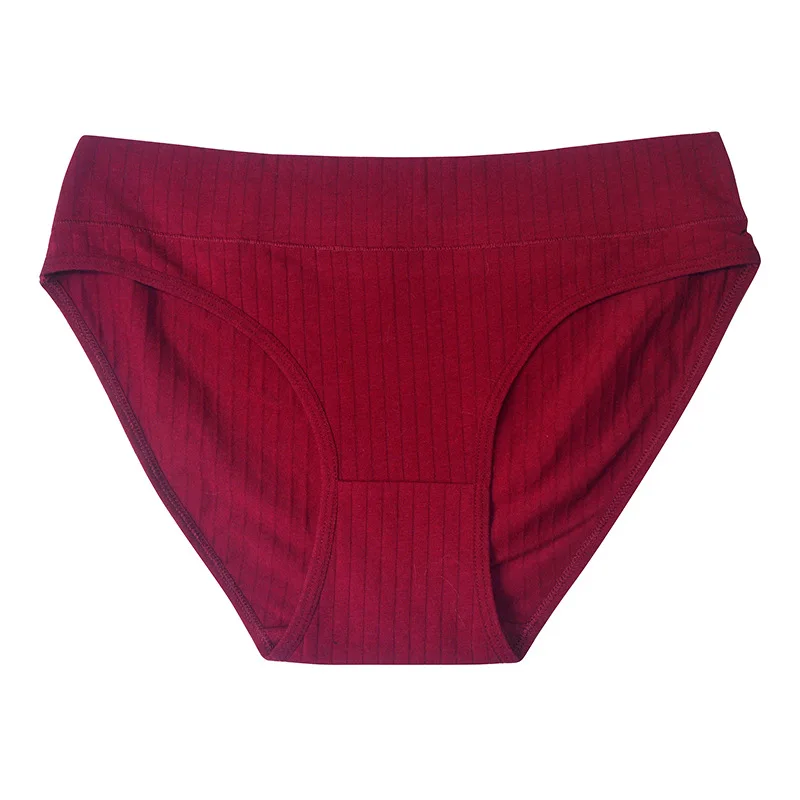 3 Teile/satz Baumwolle Höschen Frauen Niedrigen Taille Slips Einfarbig Unterwäsche Komfort Atmungsaktive Höschen Sexy Dessous M-XL Dessous – Detail 10