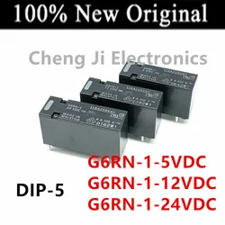 5-10PCS/Lot   G6RN-1-5VDC 、G6RN-1-12VDC 、G6RN-1-24VDC   DIP-5  New Original Power Relay    G6RN-1-DC12V、G6RN-1-DC24V、G6RN-1-DC5V