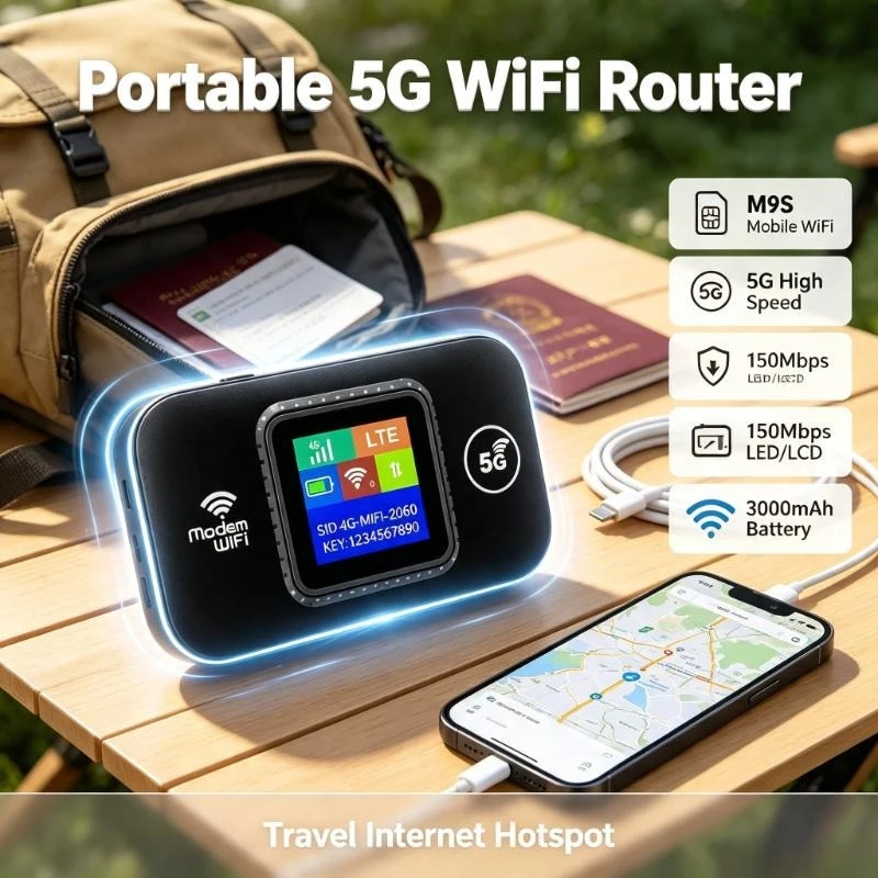 Ten Users Shared 4G Wireless Hotspot Supports Temporary Household Network Supply During Broadband Maintenance Period