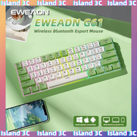 EWEADN G61 Wireless Mechanical Bluetooth Keyboard 68keys Tri-Mode Gaming RGB Backlit Ergonomic Esport PC Laptop Accessories Gift