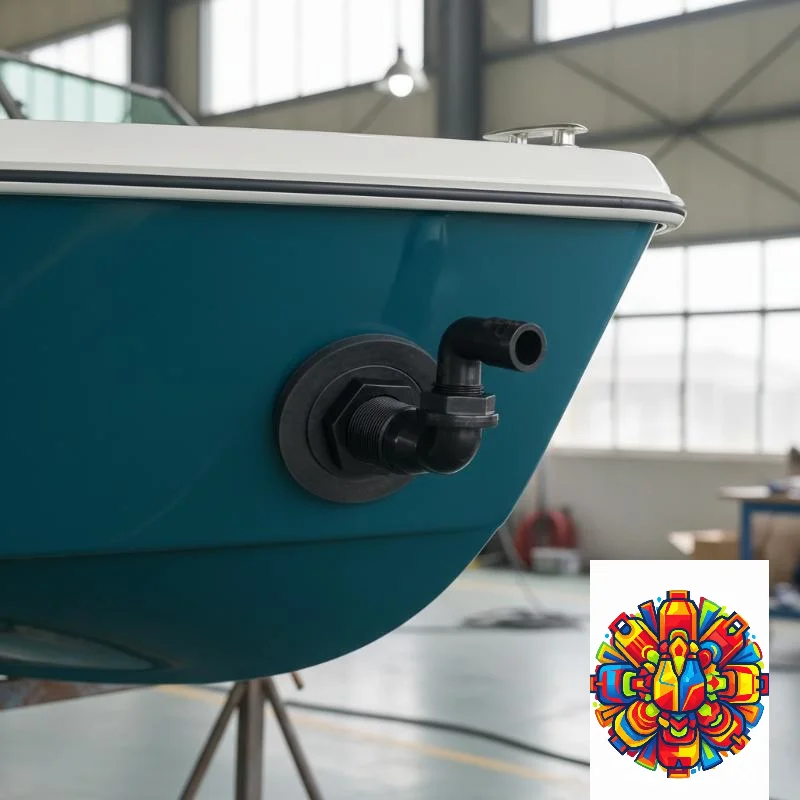 90 Degree Marine Drainage Outlet for Yacht Bilge Water Discharge Waterproof Stainless Steel Deck Drain for Boats