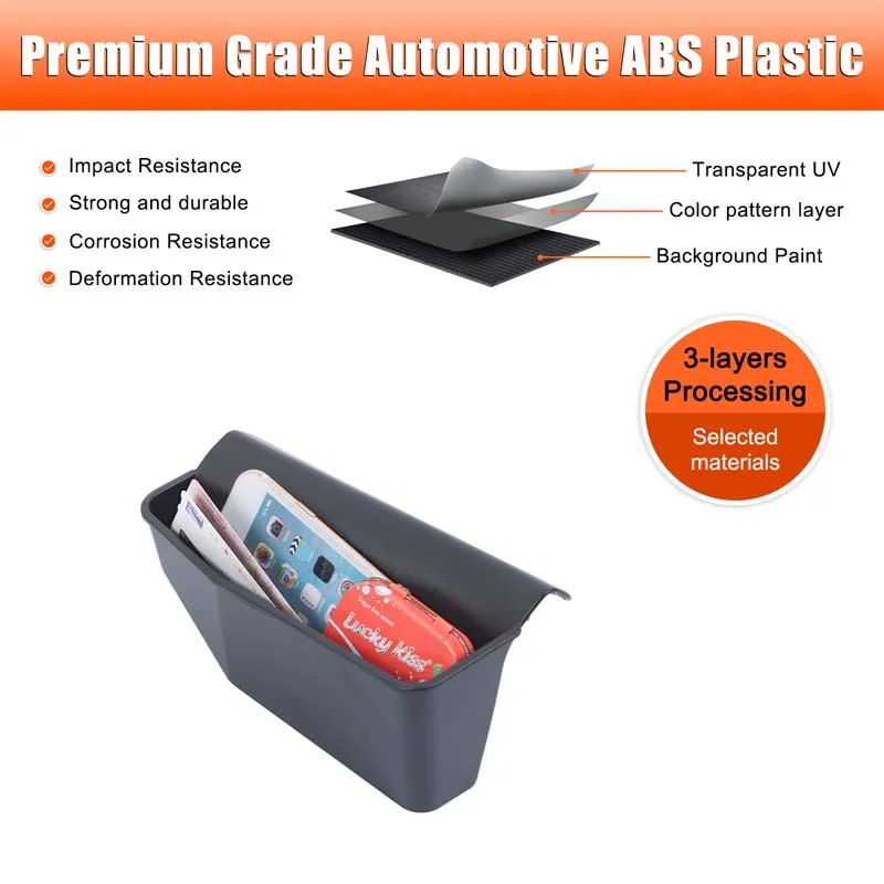 Ajuste para Toyota GR Supra A90 ABS 2019-2025, consola central de coche, caja de almacenamiento colgante lateral de cambio de marchas, bandeja organizadora, accesorios para coche