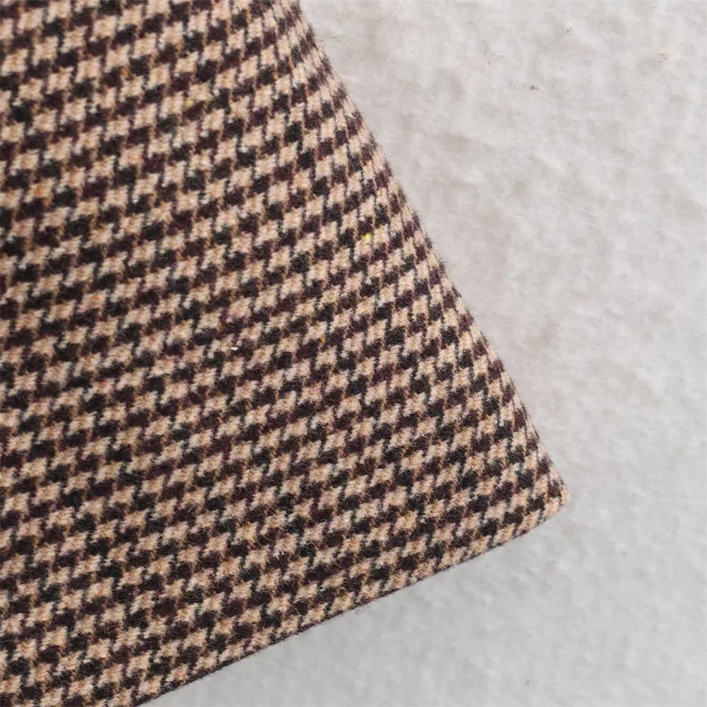 سترة بدلة نسائية شتوية جديدة بسيطة ومتعددة الاستخدامات بشبكة ألف طائر متوسطة الطول #6