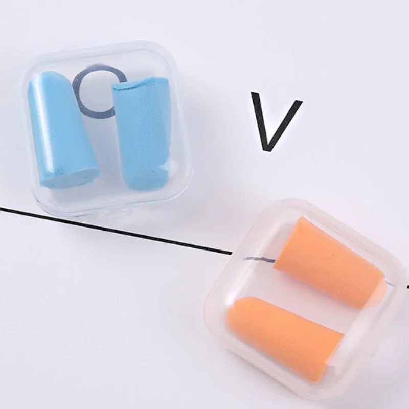 1/50PCS Mini Transparent Plastic Storage Box For Earplugs Earphones Jewelry Earring Ring Packaging Boxes Portable Protector Case