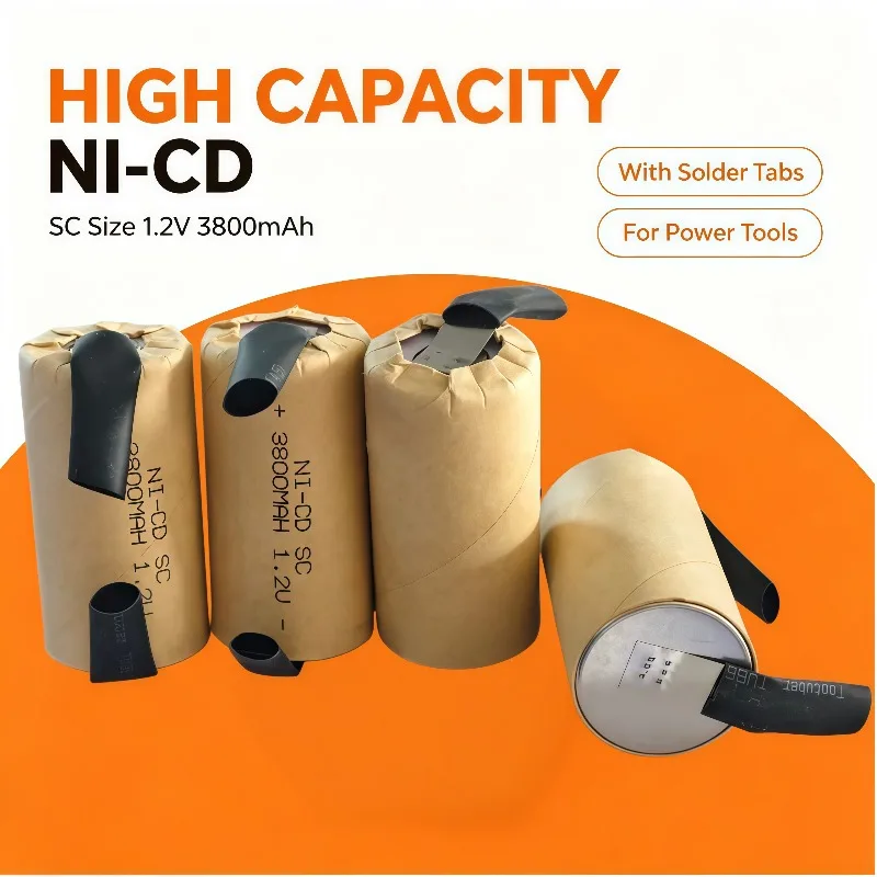 High Quality 100% New SC 1.2V 3800mAh Ni‑Cd Rechargeable Battery With Welding Lugs For Household Electric Power Tools