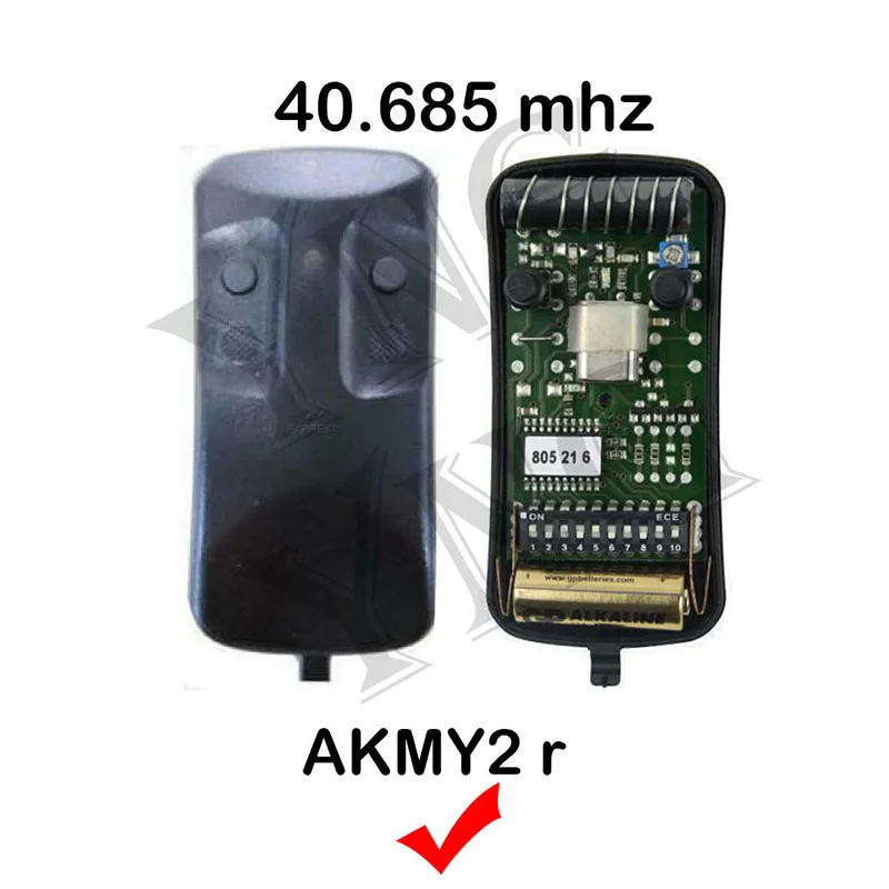 Imagem -05 - Abridor de Porta de Garagem de Controle Remoto Código Fixo Clone Allmatic Akmy2 Akmy4 Akmy2r Portão Opener 26.995mhz 27.120mhz 30.875mhz 40685 Mhz