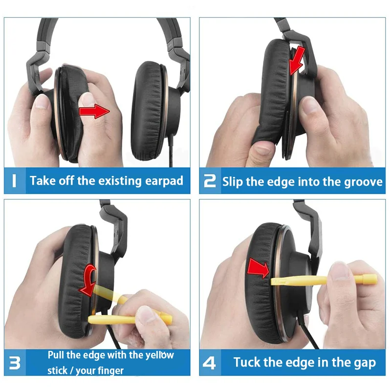 KUTOU Replacement Ear Pads Cushions for AKG K550 K551 K553  K553 K240 K271 K242 K240S Headphone Earpads Repair Parts Foam Pads