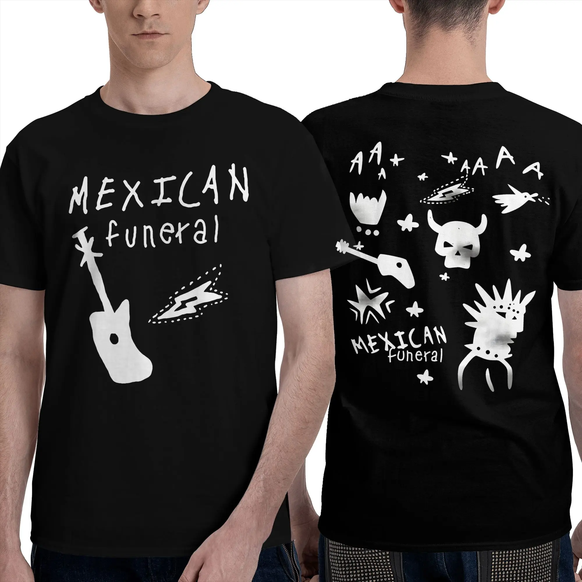 Mexican funeral Dirk Gently band T Shirt  Harajuku T-Shirts Short Sleeve Awesome Tops Summer Pure Cotton O-Neck Oversize Clothes