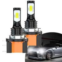 2Pcs 20000LM 90W H15 LED Bulbs White Headlight Turbo Daytime Running Lights Car Lights for Mercedes Benz BMW Volkswagen Golf