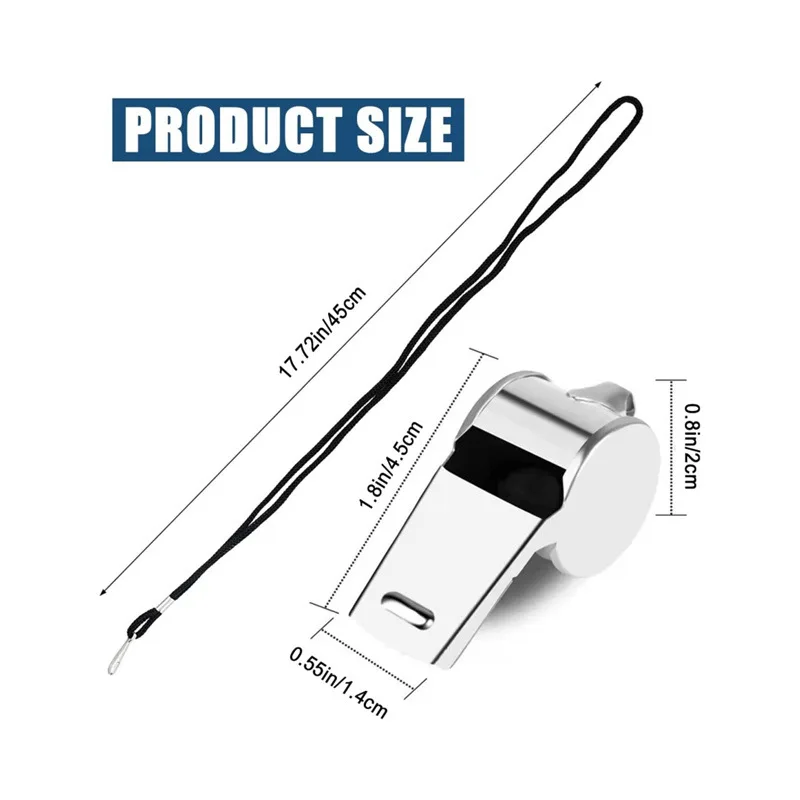 Professional Whistles Sport Survival Duck Tail Whistle Tactical for Children Professional Referees Whistles Emergency Flute