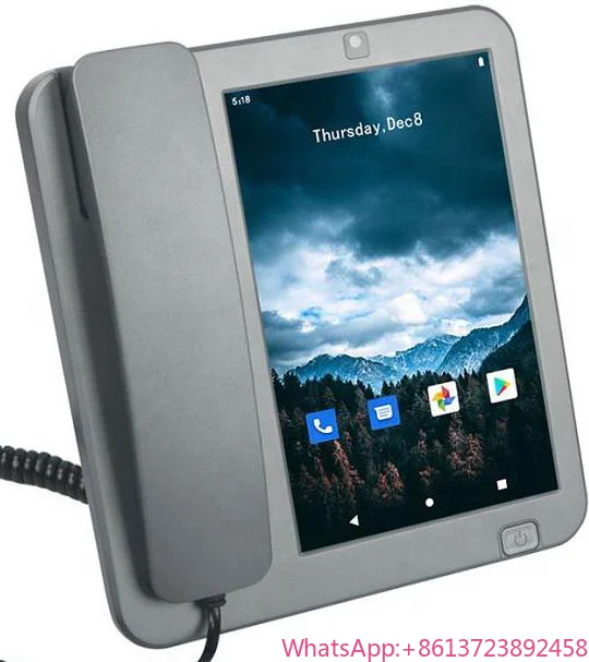 House Office Sim Card GSM LTE 4G Fixed Wireless Desktop Phone Android WiFi Hotspot Smart Video Cordless Telephone