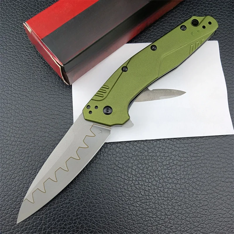 KS 1812/1776 Assisted Flipper Knife Aluminium Alloy Handle Drop Point Blade Outdoor Survival Camping Hunting Multitool Knives