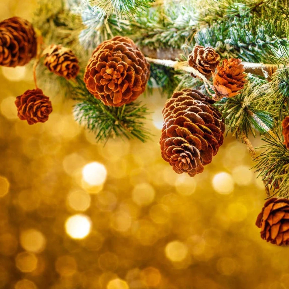 50 Stück Künstliche Tannenzapfen für Heim, Hochzeit, Weihnachten, Halloween, Außenbereich, Garten, Dekoration, DIY Brautkranz, Hängeaccessoire – Detail 1