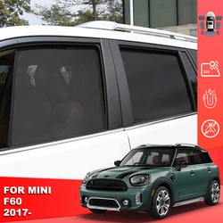 For Mini Countryman F60 2017-2023 Car Sunshade Shield Magnetic Rear Side Baby Window Sun Shade Visor Front Windshield Curtain