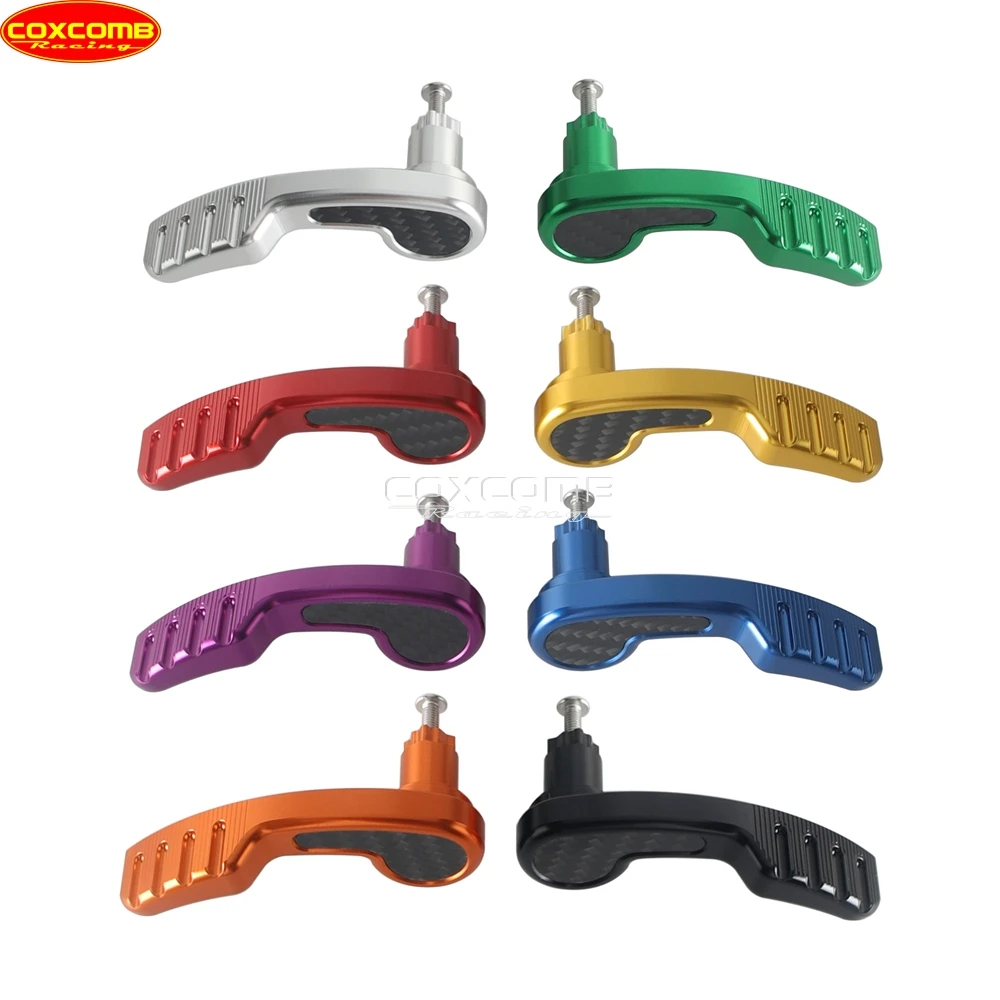 CNC T6061 Carbon Fiber Saddlebag Latch Lifter Lever Kit For Harley Touring Road Street Glide FLHX 2014-2023 Road King 2017-2024