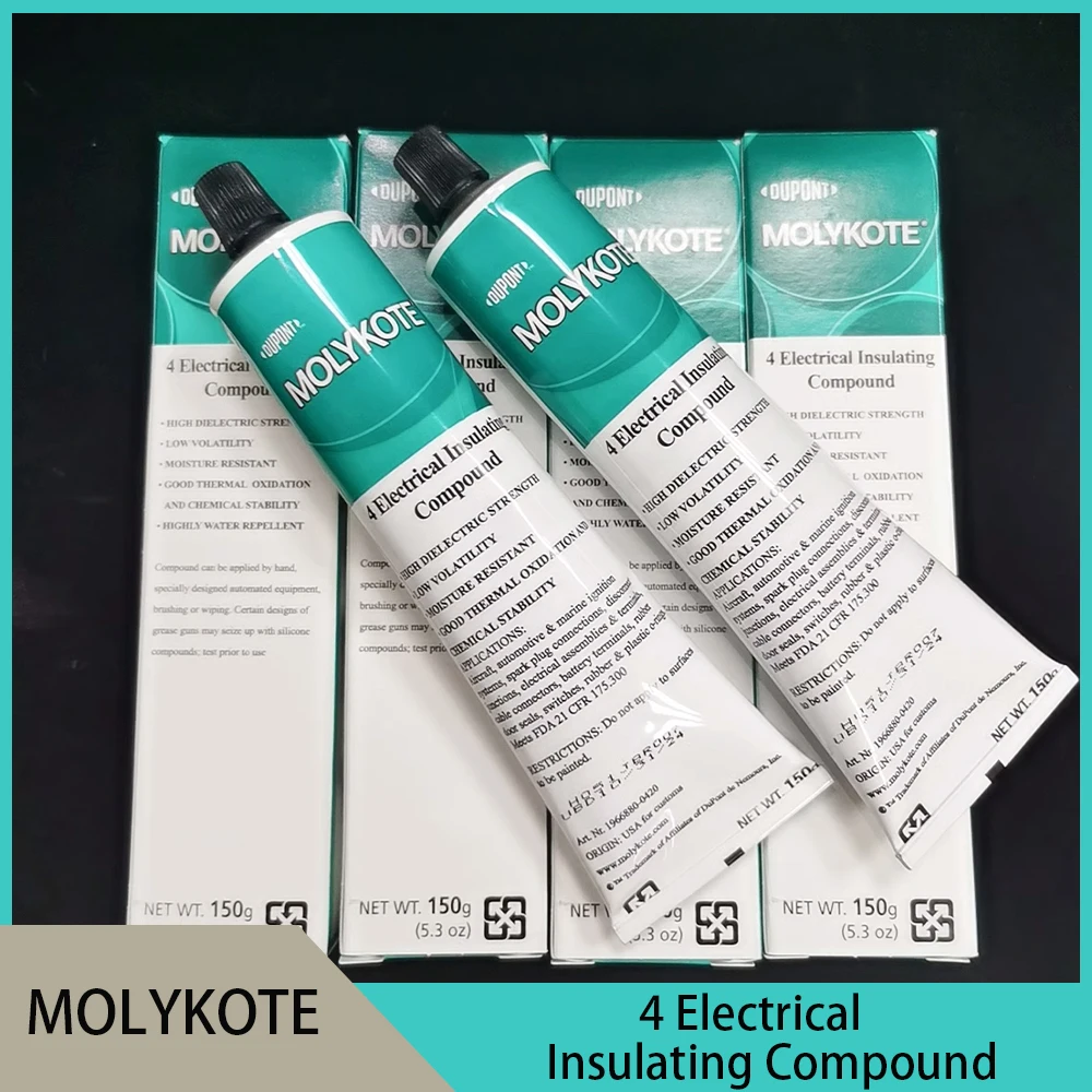 MOLYKOTE 4 Electrical Insulating Compound Cable connectors Battery terminals rubber seals Switches  Rubber Plastic O-rings