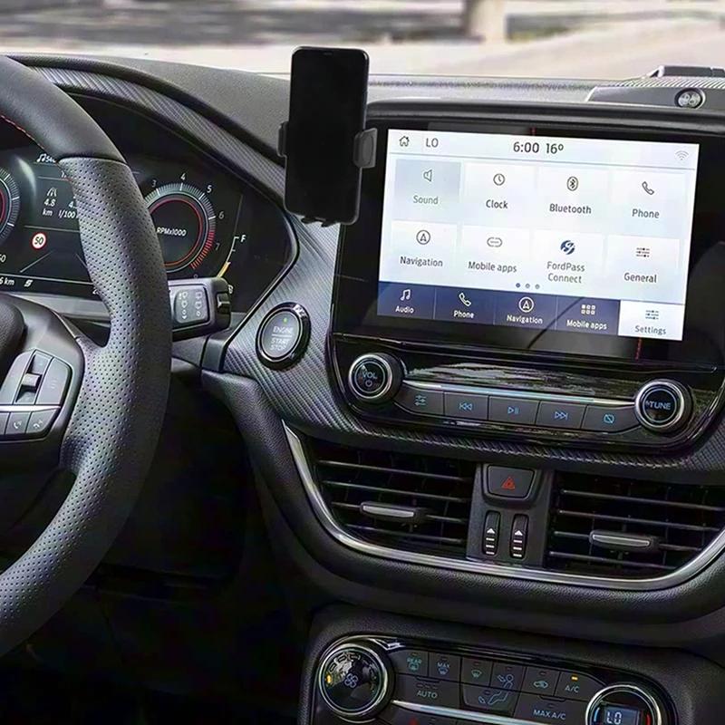 

For Ford Puma 2019-2024 Middle Console Gravity Smartphone Mobile Phone Mount Holder Storage Box Organizer Kit