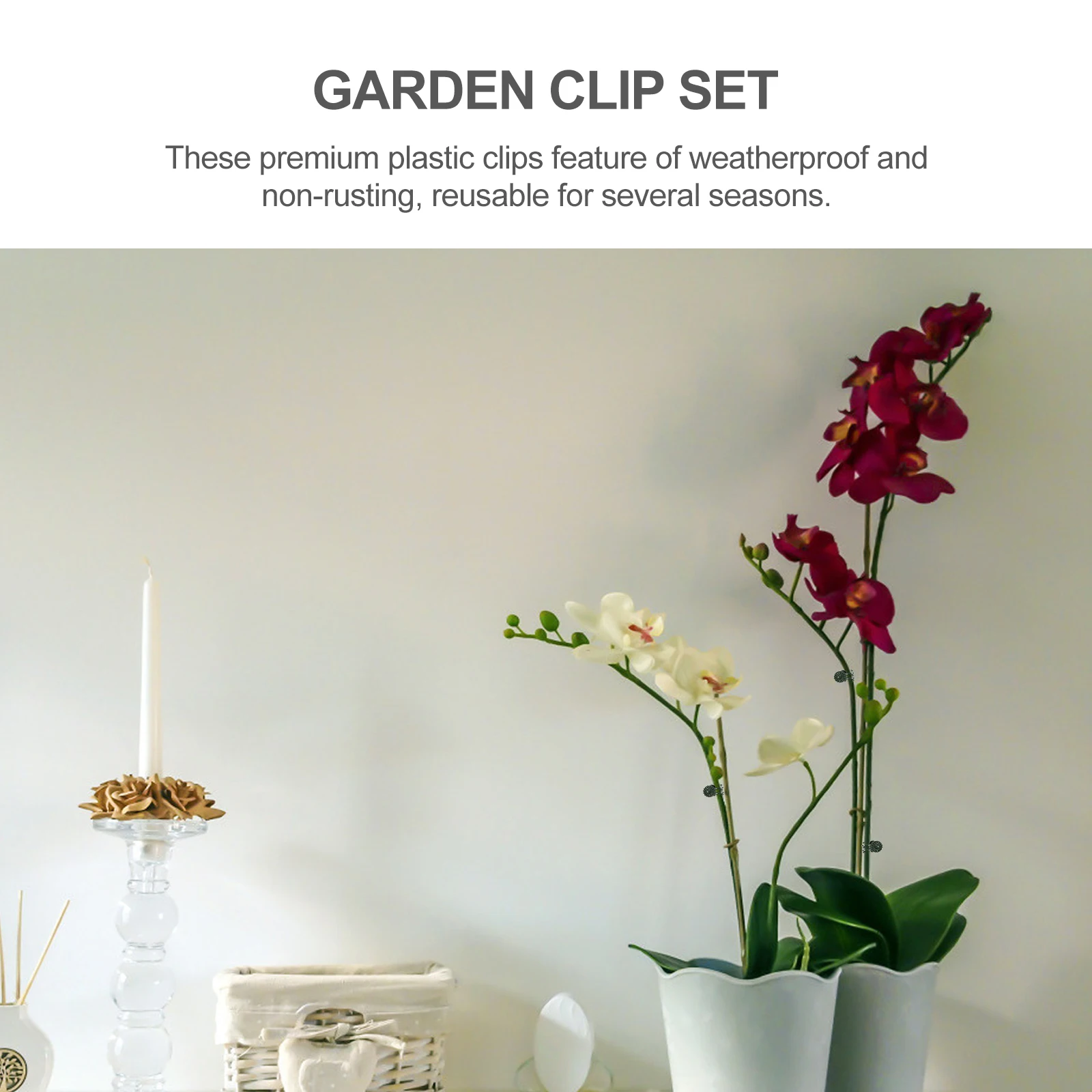 

100pcs Garden Clip Set Plant Flower Support Clips Plastic Plants Fixing Clamps For Tomatoes Cucumbers Peppers Vine Reusable