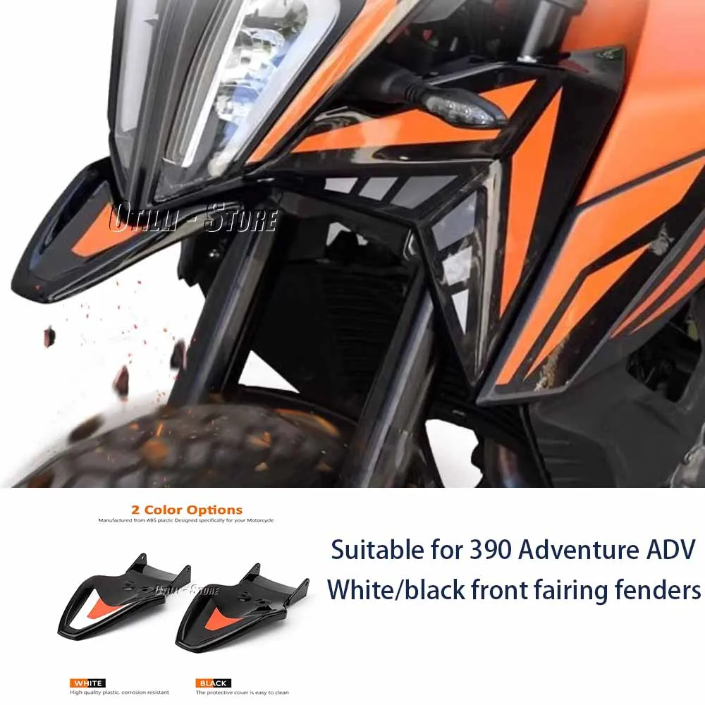 

For 390 Adventure ADV 390 ADVENTURE NEW Motorcycle Accessories White/Black Front Beak Frame Nose Fairing Cowl Fender