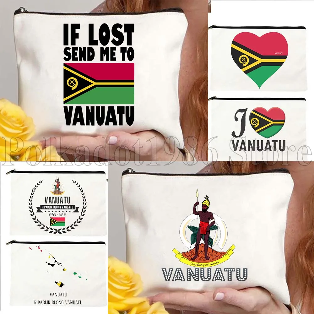 

Vanuatu Флаг Вану поэзия Карта Патриотические подарки Холст Косметички Макияж Туалетная сумка Пенал Чехол для ключей Кошелек для монет Сумка для хранения