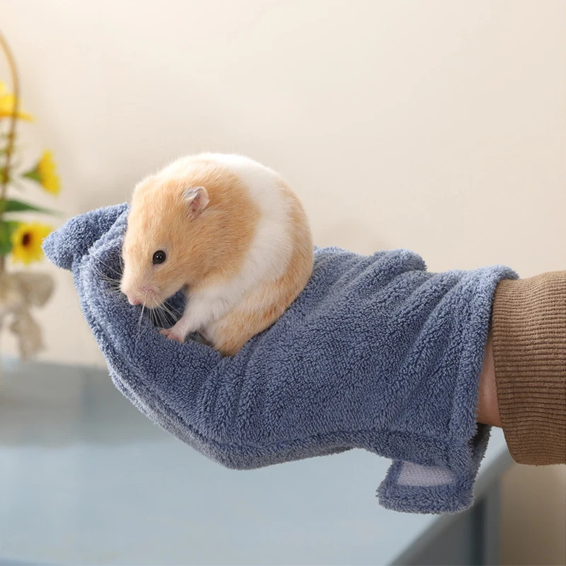 Bite Proof Small Pet Handling Gloves Small Animals Hamster Rats Calming Glove Sugar Glider Pouch Mitt