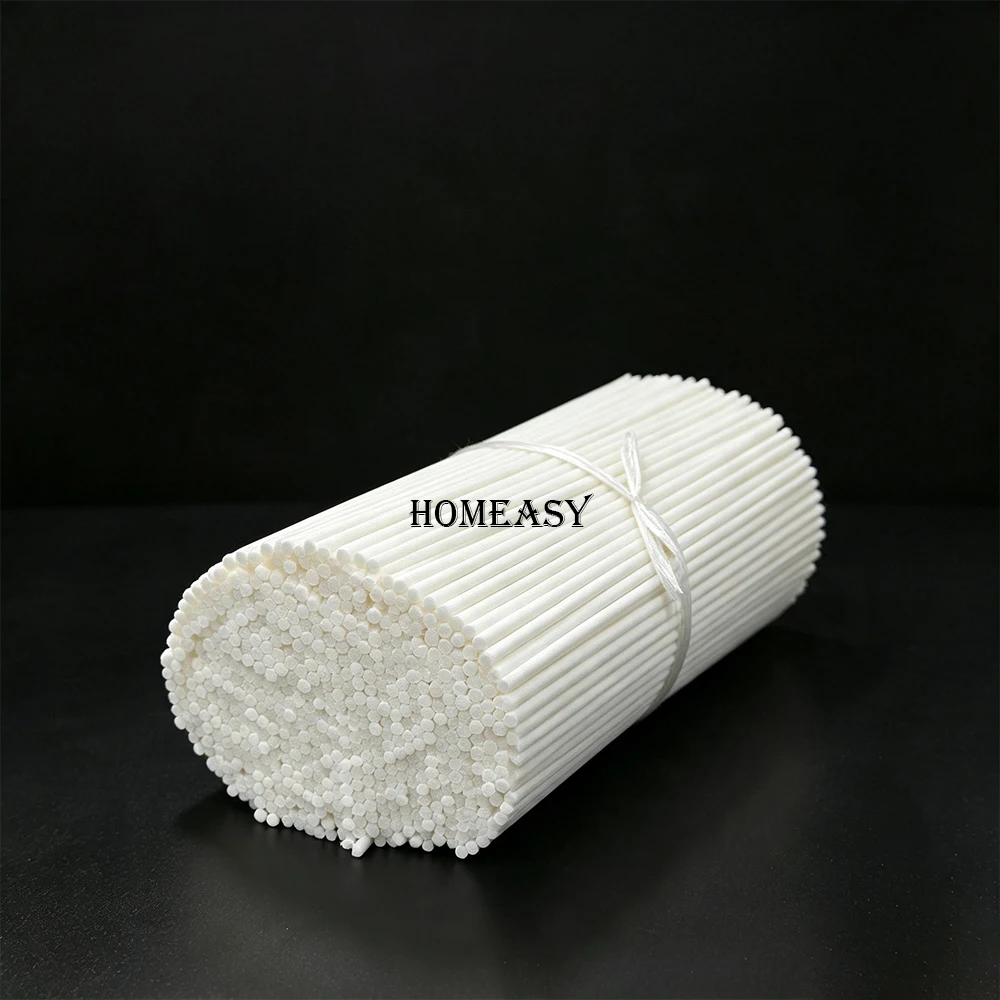 4mm×25cm Black White Fiber Reed Diffuser Sticks Essential Oil Volatile Rods Home Flameless Aroma Diffuser Accessories