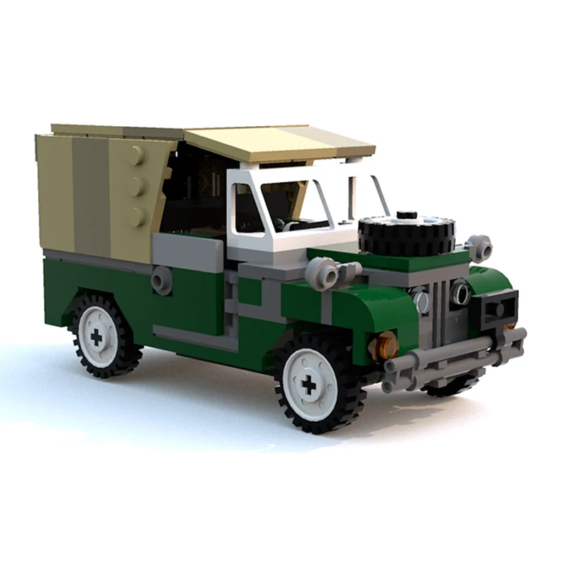 Defender Series 1 Off-Road Vehicle Model MOC Building Bricks War Equipment Modular Technology Gifts Assemble Children Toys Suit