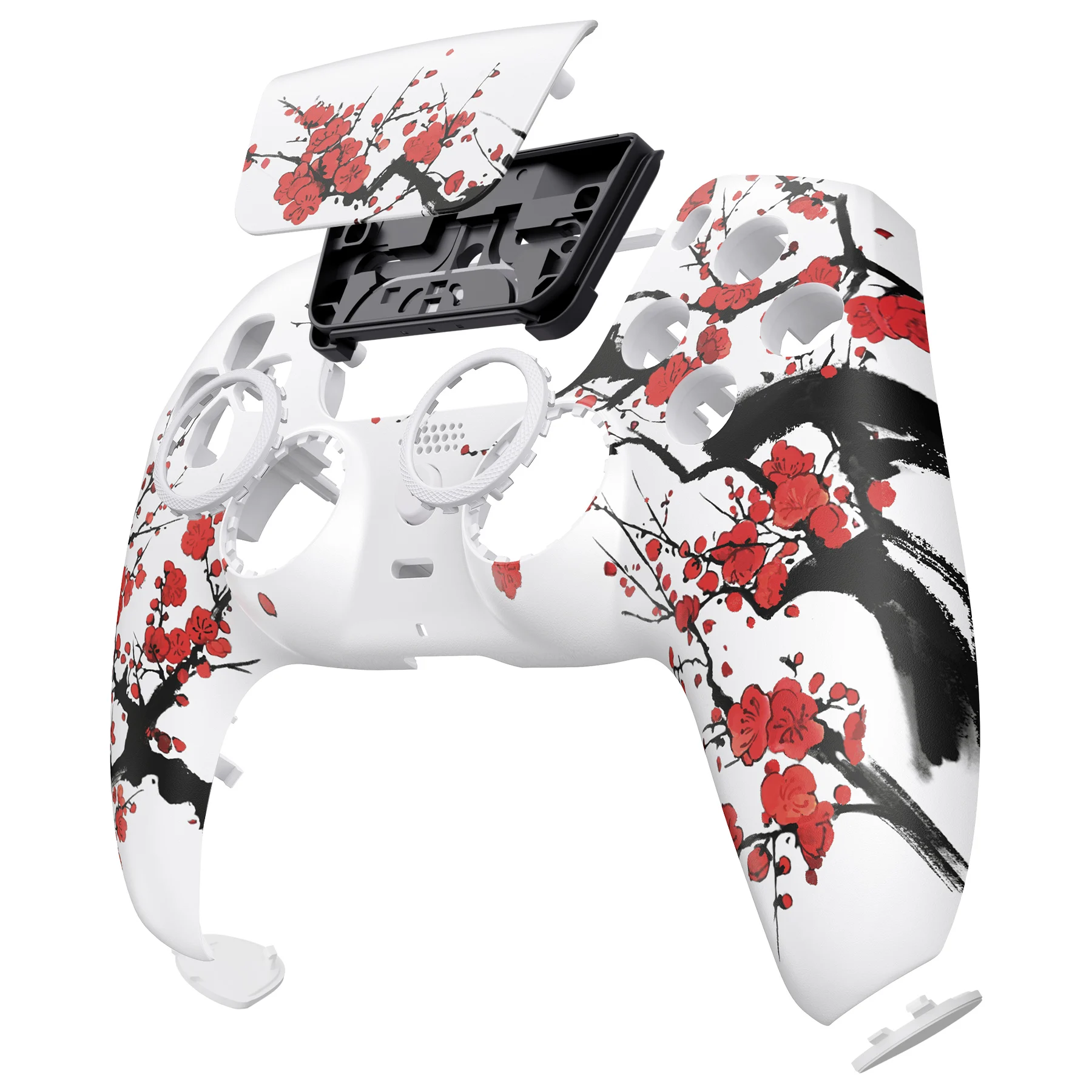 eXtremeRate LUNA Redesigned Front Shell Touchpad for ps5 Controller BDM-010/020/030/040/050 - Winter Blossom
