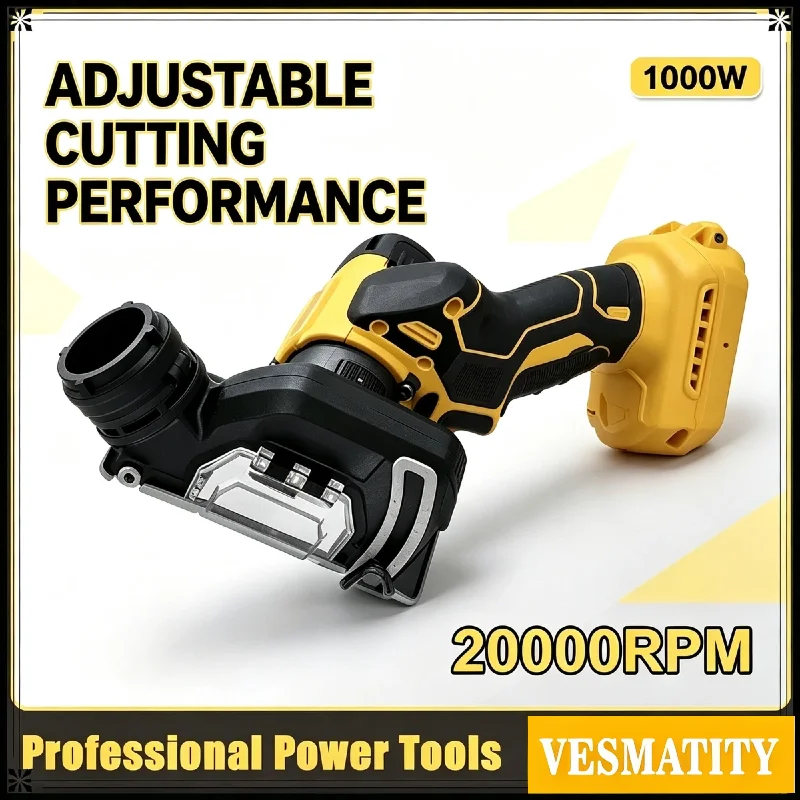 VESMATITY 3 Inch Mini Angle Grinder Cordless Electric Cut Off Tool Cutting Circular Saw Power Tool for 20V Battery Pro Max Unit