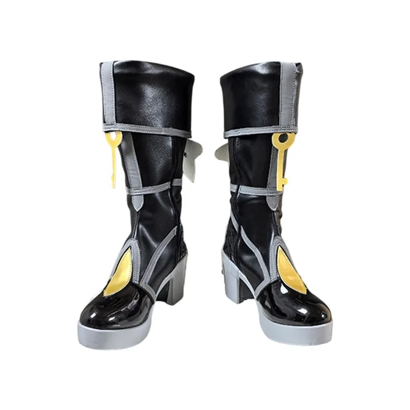 รองเท้าคอสเพลย์ Zenless Zone Zero Lucia อุปกรณ์เสริมอนิเมะ ของประกอบฉากคอสเพลย์ รองเท้าบูทงานฮาโลวีนและงานคาร์นิวัล รองเท้าหนัง PU ผลิตตามสั่ง