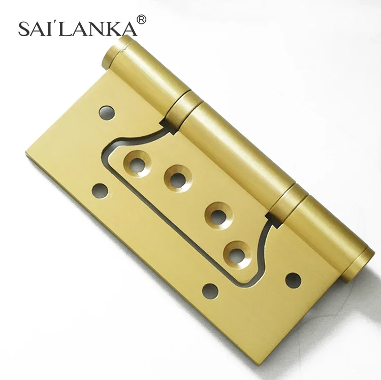 SAILANKA Brass Solid Door Hinge 4 Inch Folding Thickened Modern Furniture Hardware Accessories Hinge 4 Color Bisagra Inox