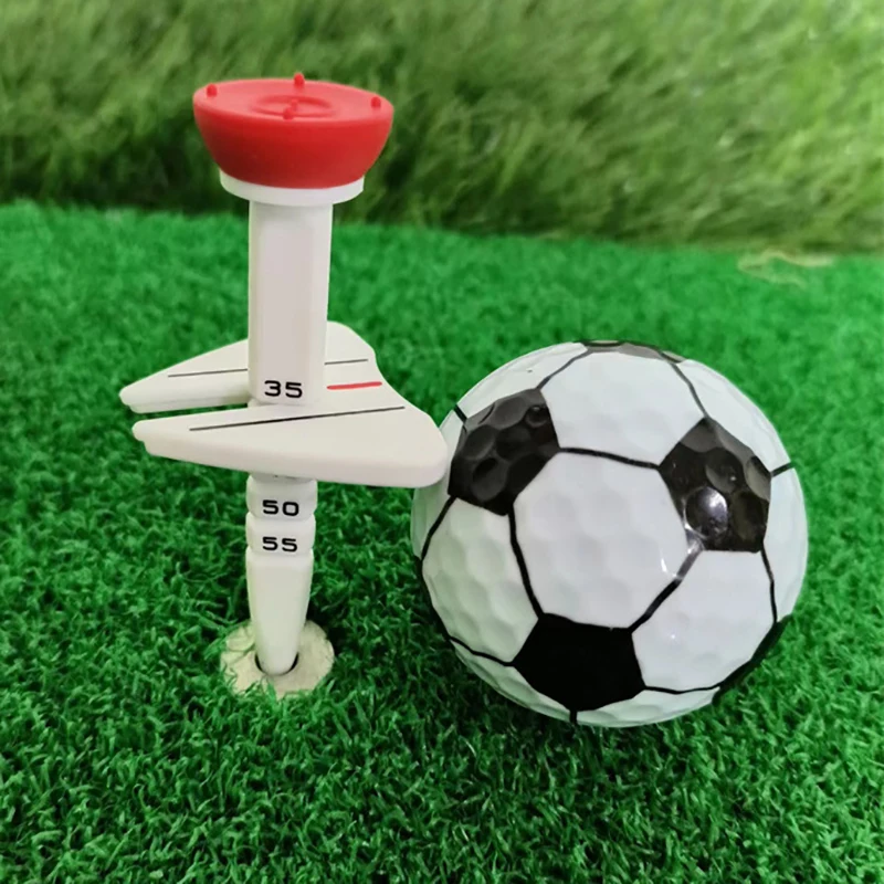 Double Tee Step Down Golf Ball Holder, Polyvalent, Plastique, Réglable, Recommande, Tees, Accessoires, Cadeaux