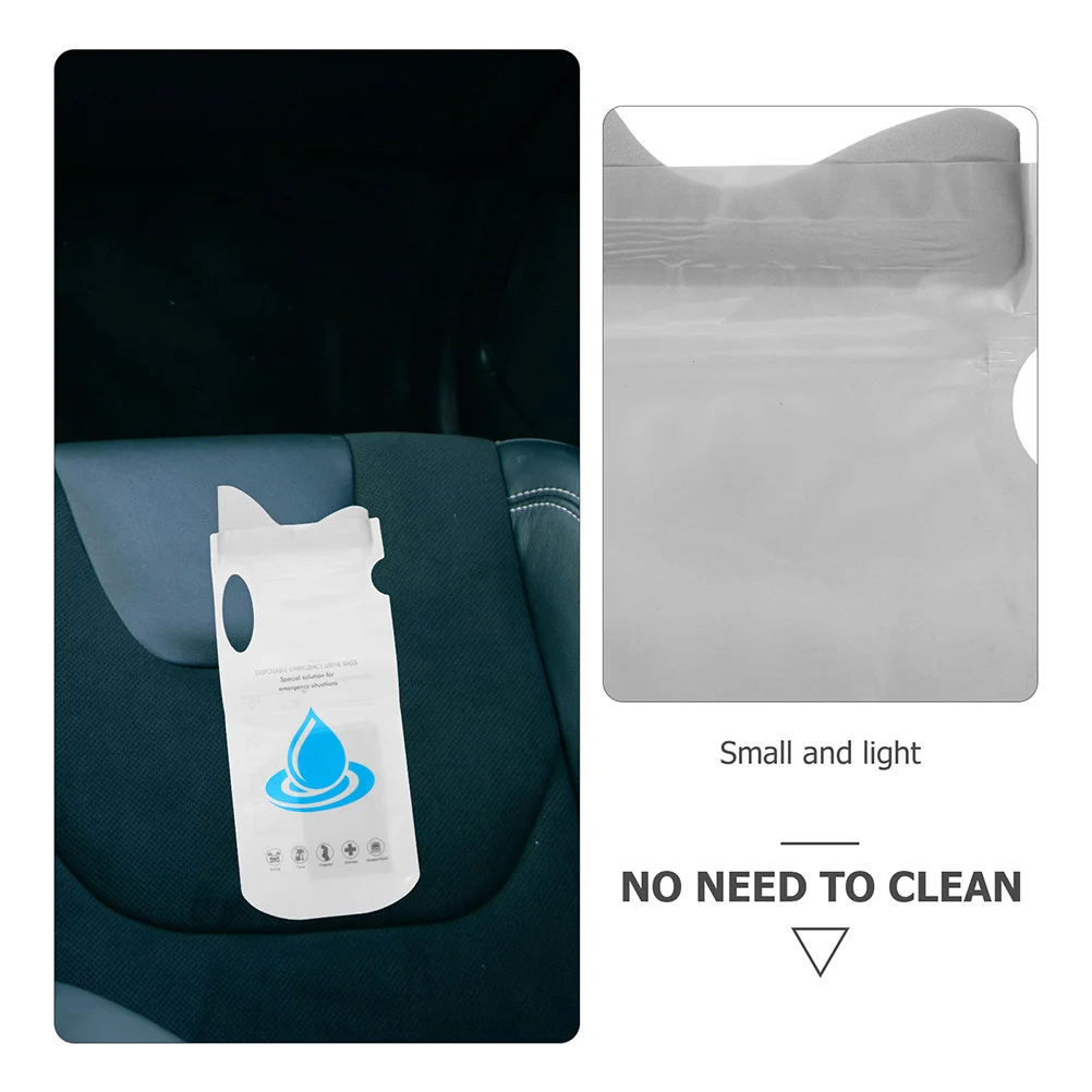 

4Pcs Portable Emergency Urinal Pouch Disposable Urine Pouches for Car Outdoor Travel Pee Bags for Women Men Pee Bags