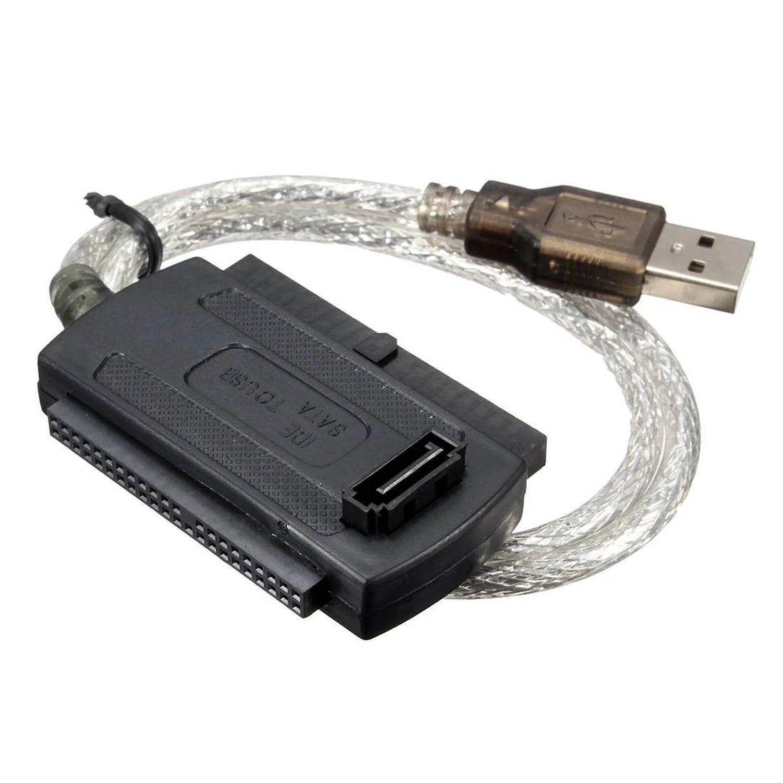 ADEGBO-향상된 USB 2.0 Male to IDE SATA 어댑터 컨버터 케이블 하드 드라이브 어댑터 케이블 (PC 2.5" 3.5" HDD 하드 드라이브용)