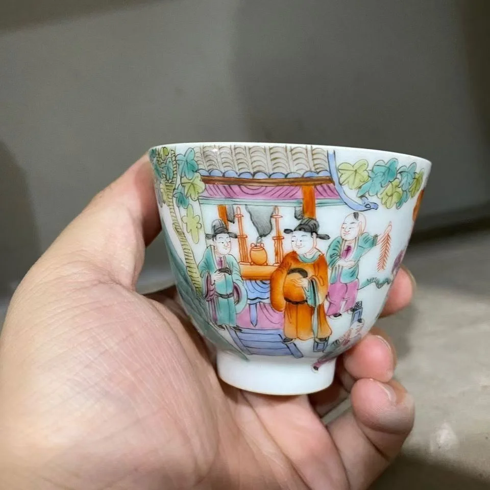 

China Collect modern exquisite handicrafts Made Pink Character Tea Cup