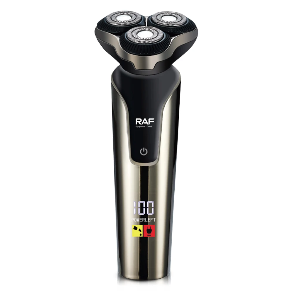 

RAF 5 Вт дорожная электрическая бритва для мужчин, триммер для лица, бороды, роторная бритва, беспроводная аккумуляторная бритва с водонепроницаемостью IPX6