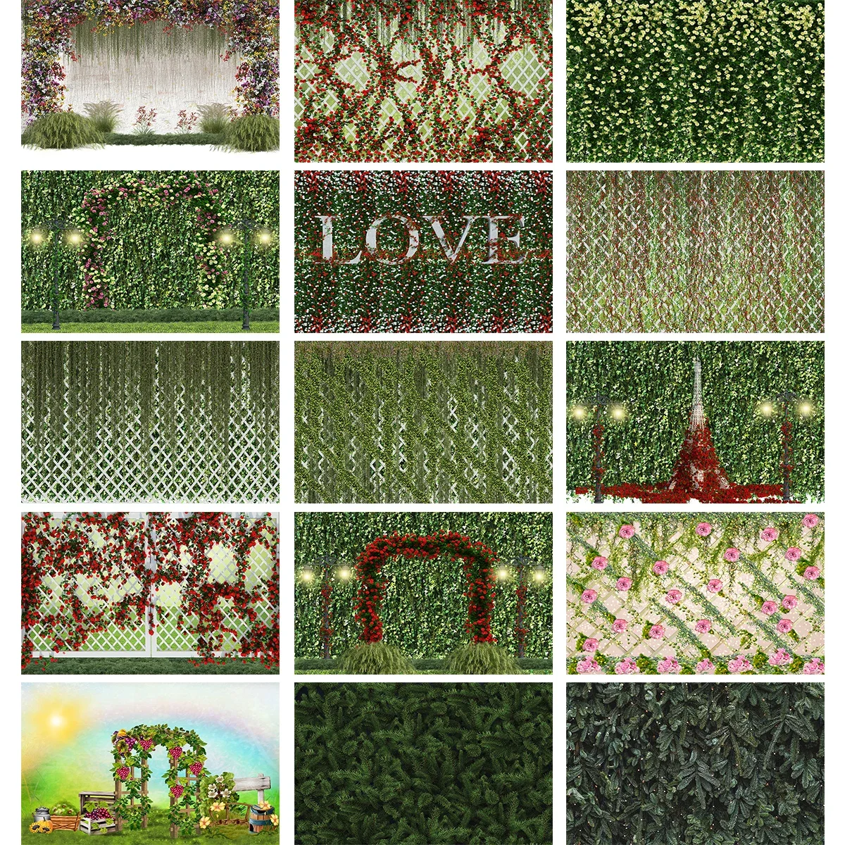 バラの植物の壁の背景,写真アクセサリー,花,結婚式,春,子供の誕生日の背景
