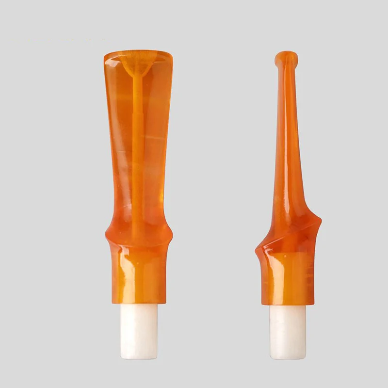 9mm Flue Smoking Pipe Specialized Mouthpiece Acrylic Yellow Mouthpiece/Nozzle For Tobacco Pipe