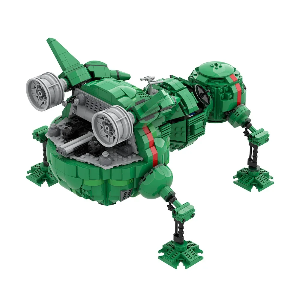 MOC Sci-Fi Modello di Insetto Rosso Nano Starbugeds Building Blocks Modello Navegeria Astronave Mattoni Esplorazione Spaziale Giocattolo Regalo